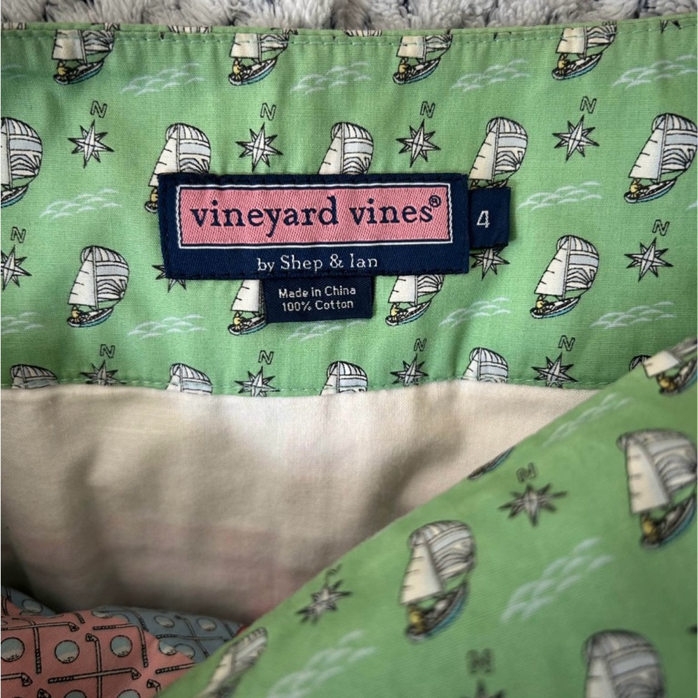 Vineyard Vines Colorful Patchwork A-Line Skirt - Picture 2 of 3